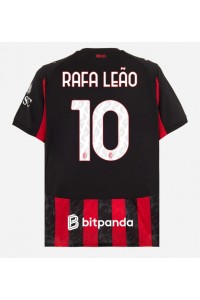 Fotbalové Dres AC Milan Rafael Leao #10 Domácí Oblečení 2025-26 Krátký Rukáv